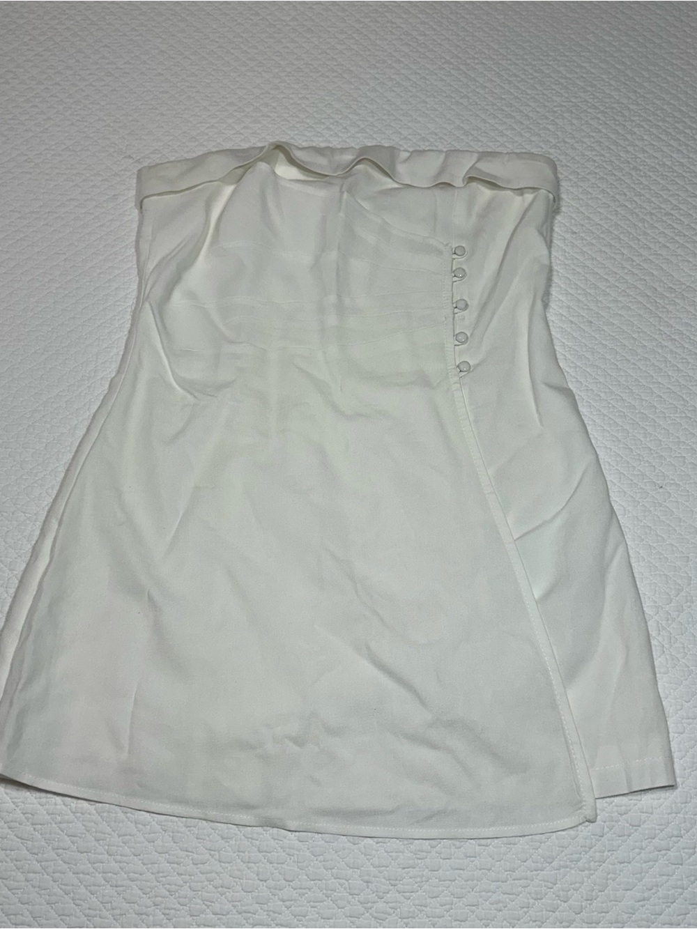 Peppermayo White Strapless Mini Dress